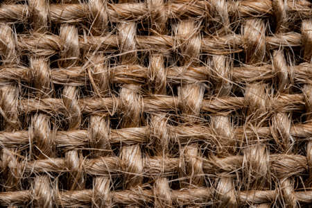 Brown sack or Burlap texture background and empty space.の写真素材