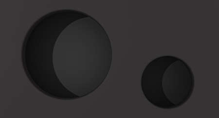 3D mock up, geometric blank background, minimal showcase round niche shape, art deco shop display, black color. 3d rendering.の写真素材