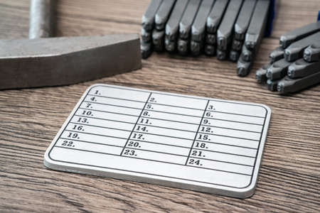 Metal plates for stamp seed phrase, secure and save password. Hardware cryptocurrency wallet. Safe...