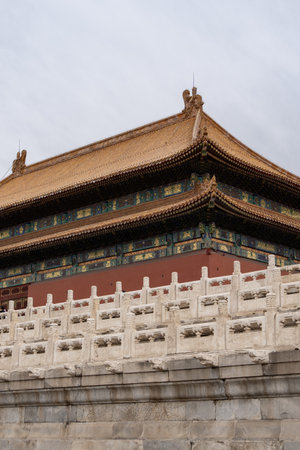 View of Forbidden City (Palace Museum) in Beijing, China.の写真素材