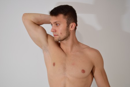 Man's chestの写真素材