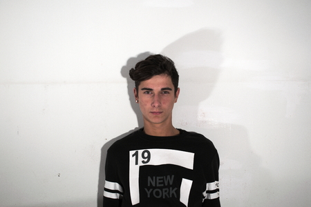 Young boy portraitの写真素材