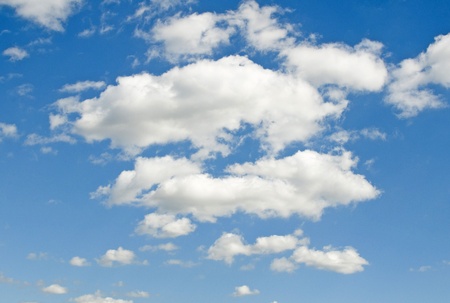 Beautiful summer clouds - blue skyの写真素材