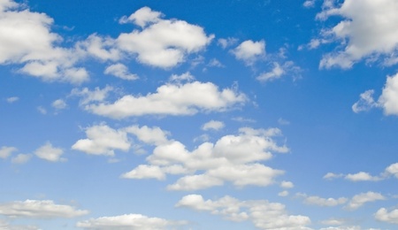 Beautiful summer clouds - blue skyの写真素材