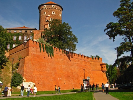 The Tower Royal Wawel Castle in Cracow,KrakÃ³w - Poland の写真素材