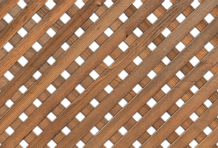 Wooden Garden Grid - white background の写真素材