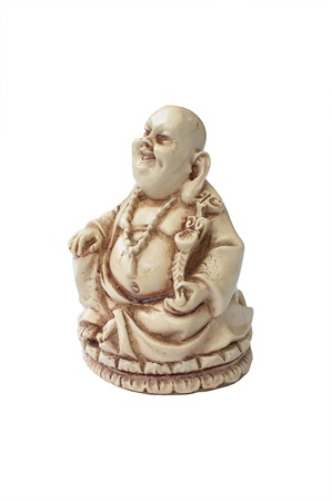 Buddha statue, figur- white background の写真素材