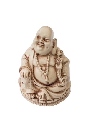 Buddha statue, figur- white background の写真素材