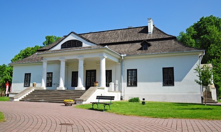 Historic mansion standing in park -Cracow, Krakow, Polandのeditorial素材
