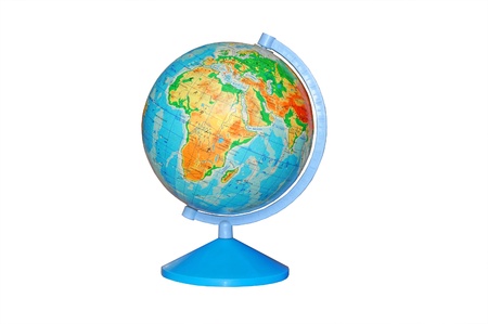Globe isolated on white - Africaの写真素材
