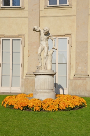 Statue in the park Lazienki - Warsaw Poland の写真素材