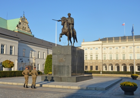 Residential of Polish President in Warsaw, Poland のeditorial素材