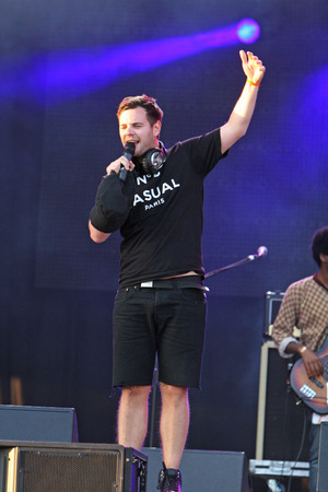KRAKOW, POLAND - AUGUST 20, 2009: Coke Live Festival, o/p The Streetsのeditorial素材