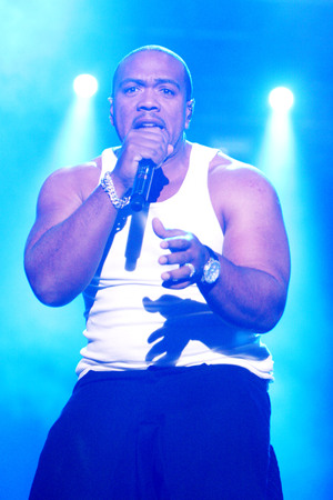 KRAKOW, POLAND - AUGUST 22, 2008: Coke Live Festival, o/p Timbalandのeditorial素材