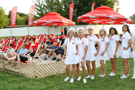 KRAKOW, POLAND - AUGUST 22, 2008: Coke Live Festival, o/pのeditorial素材