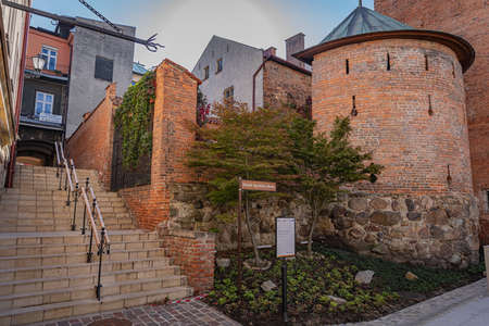 TARNOW, POLAND - OCTOBER 09, 2021: Polish city in Malopolska often called "Pearl of Polish Renaissance". Europe's most beautiful town according CNN. o / p Spycimir Leliwita cornerのeditorial素材