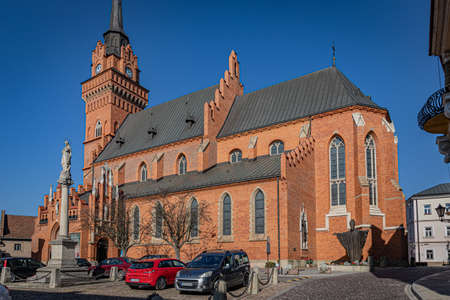 TARNOW, POLAND - OCTOBER 10, 2021: Polish city in Malopolska often called "Pearl of Polish Renaissance". Europe's most beautiful town according CNN. o / p Cathedral of the Nativity of the Blessed Virgin Maryのeditorial素材
