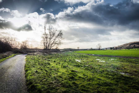 Walking in my city , sinai park burton on trent englandの写真素材