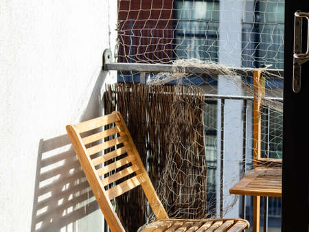 open balcony in spring time in englandの写真素材