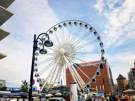 Gdansk Poland August 13 2018,visti nice city in polandのeditorial素材