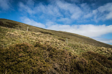 A trip along the mountain range in the Peak District, from Mam Tor to Losehill Pike Wards Pieceの写真素材