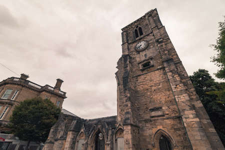 The ruins of a fourteen-century church in Southamptonのeditorial素材