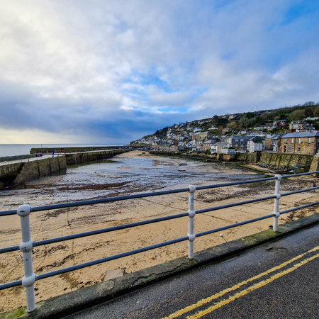 Mousehole Cornwall, England- February 4th 2023, Small village with port  in Cornwall England.の写真素材