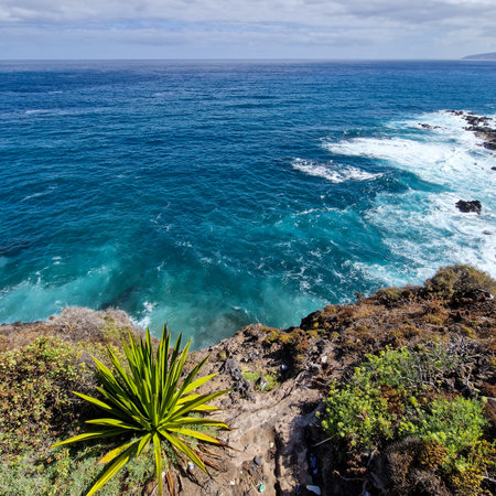 Coastline of Teneryfe, Canary Islands, Spain