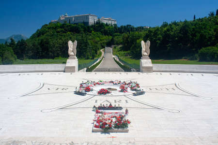 Polish cemetery on the hill monte cassino italy 08.06.2014のeditorial素材