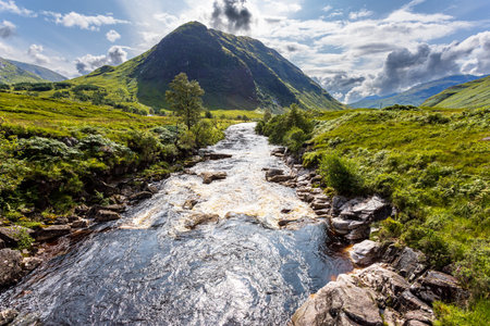 beautiful scotland landscapes isle sky scotlandの写真素材