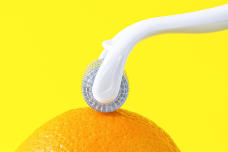 Derma roller for microneedling mesotherapyの写真素材