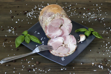 fresh homemade hamの写真素材