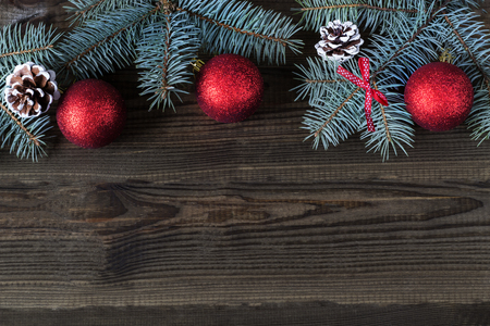 Christmas background with negative space, copy spaceの写真素材