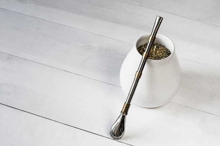 traditional yerba mate drinkの写真素材