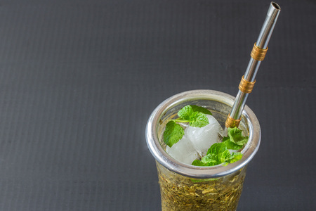 terere. frozen yerba mateの写真素材