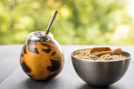 yerba mate drinkの写真素材