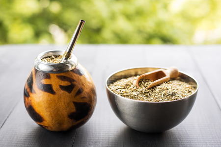 yerba mate drinkの写真素材