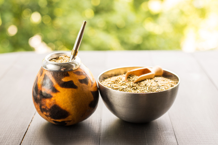 yerba mate drinkの写真素材