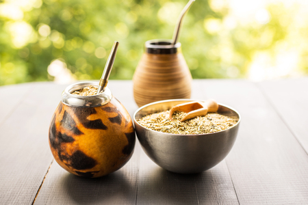yerba mate drinkの写真素材