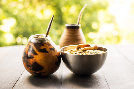 yerba mate drinkの写真素材