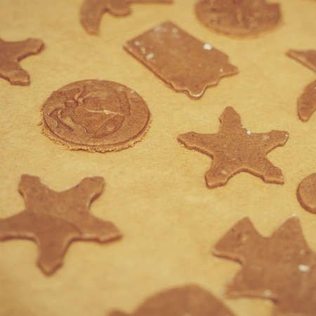 Making of christmas gingerbread