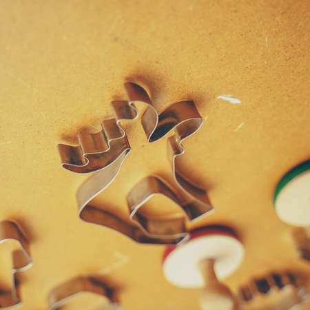 Making of christmas gingerbreadの写真素材