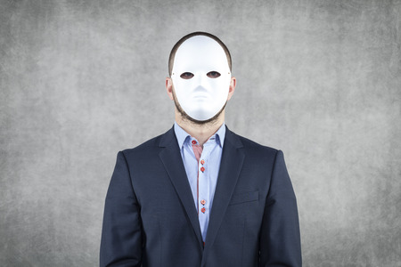 businessman wearing a maskの写真素材