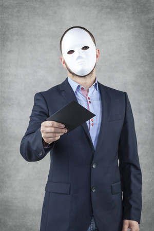 businessman wearing a maskの写真素材