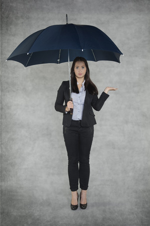 Businesswoamn is an insurance agentの写真素材