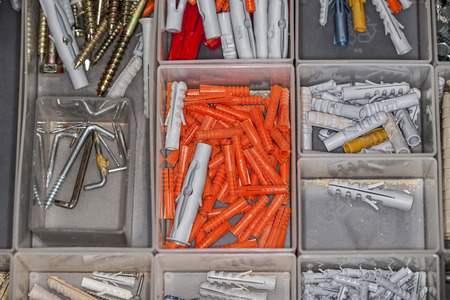 set of plugs and screwsの写真素材