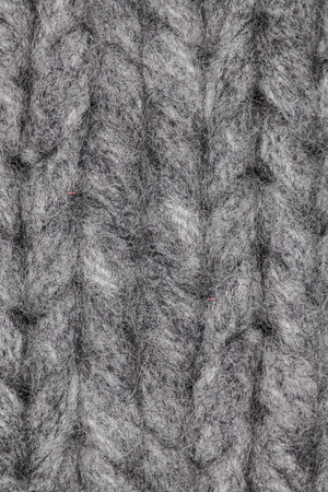 thick gray sweaterの写真素材