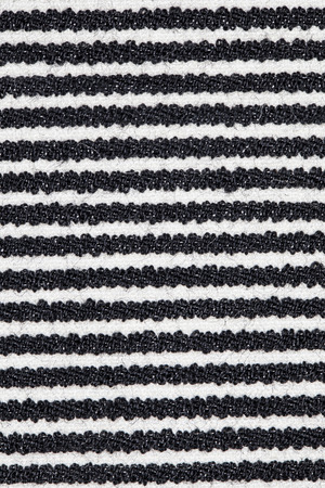 black and white lines on fabricの写真素材