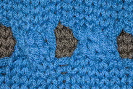 blue fabric macro