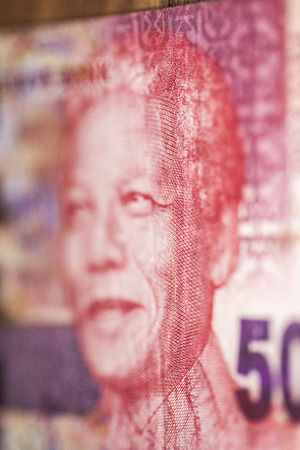 Nelson Mandela on the fifty Rand from RPAの写真素材